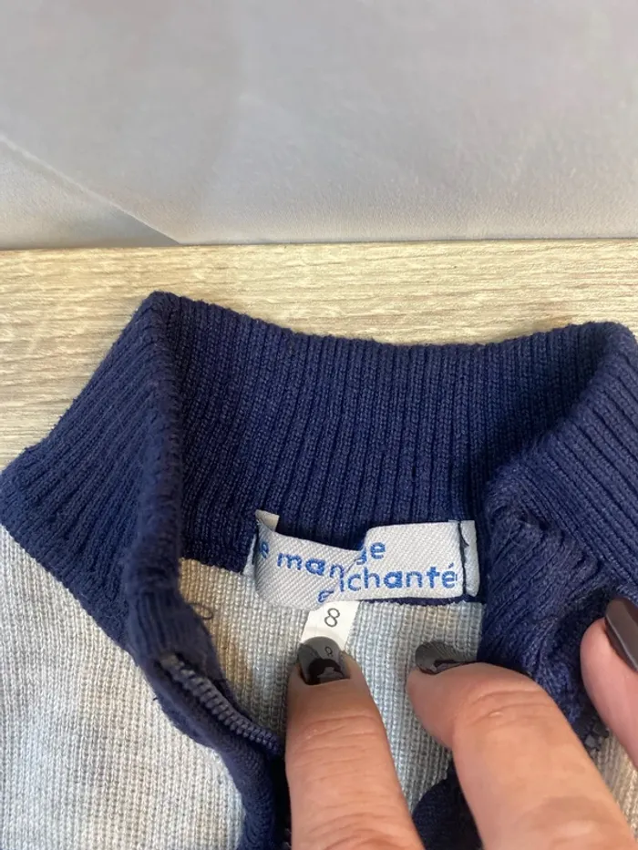 Lot de 9 vêtements vestes/teeshirts/cols roulés taille 8 ans - n5m - photo numéro 3