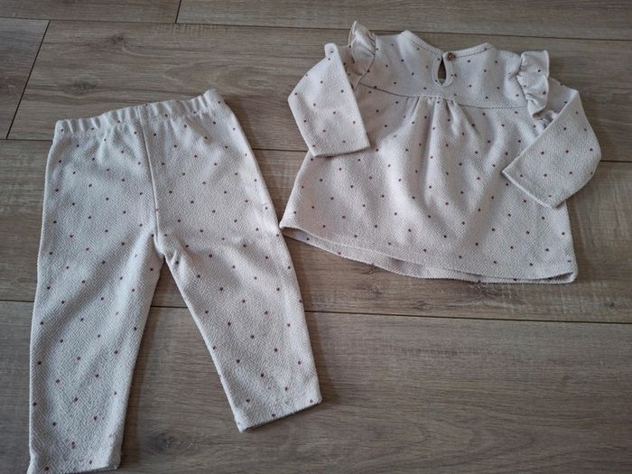 Ensemble fille 6/9 mois