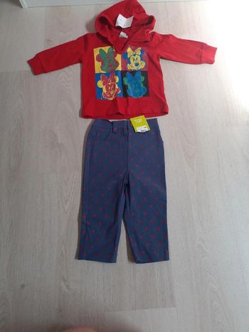 Ensemble neuf 12 mois minnie