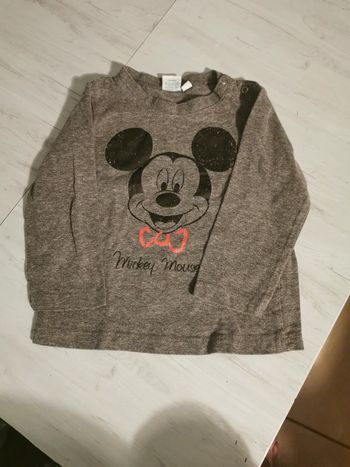 Tee shirt manches longues Mickey