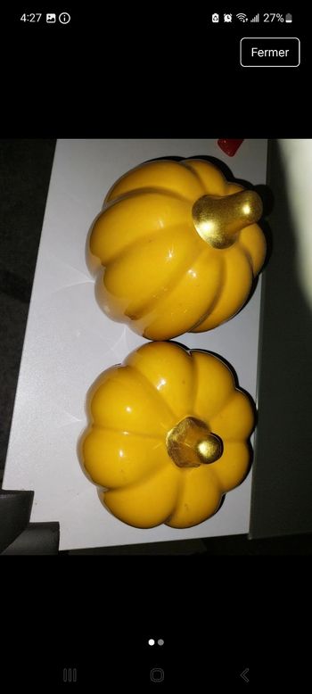 2 citrouilles céramique neuf
