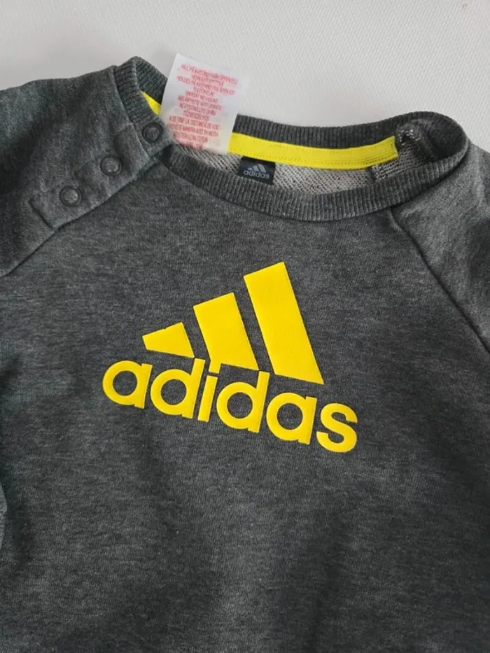 Sweat Adidas gris - photo numéro 3