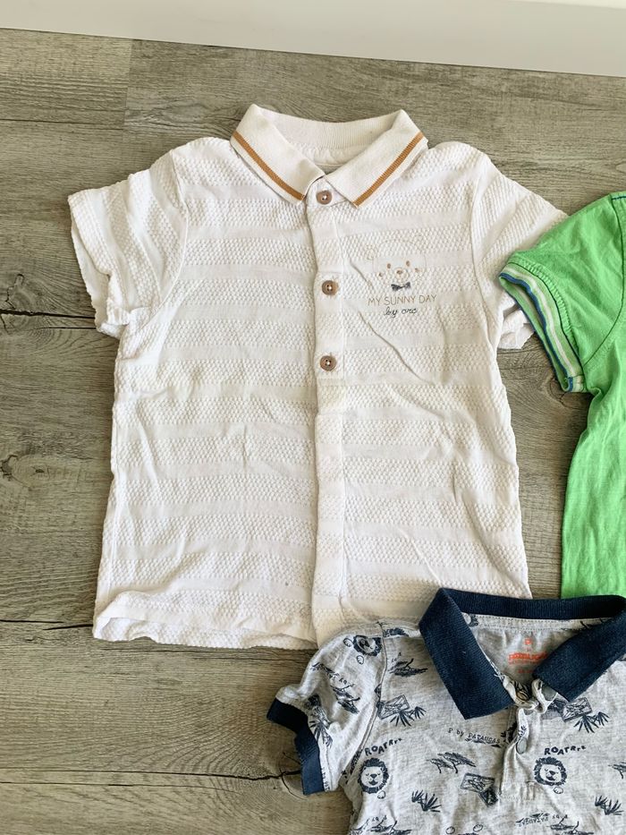 Lot de 3 polos 👕 manches courtes 2 ans - photo numéro 2
