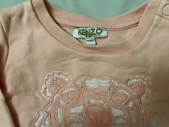Robe sweat rose KENZO - 6 mois - manches longues - photo numéro 2