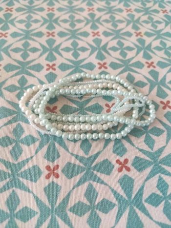 H&M 6 bracelets bleu et blanc