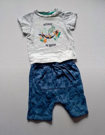 Ensemble bermuda t-shirt TAO 6 mois