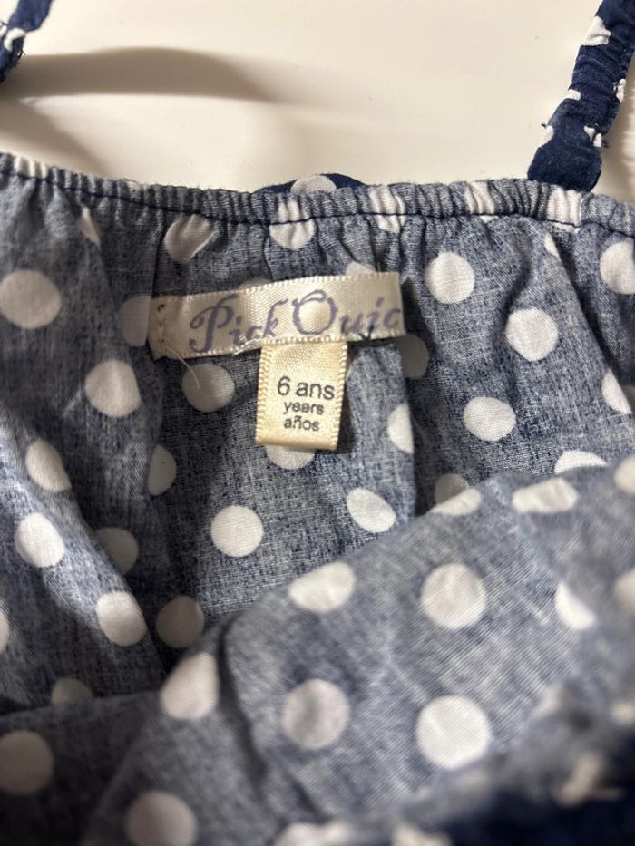 Robe bleue à pois blancs - photo numéro 3