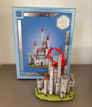 Ornement château blanche neige neuf