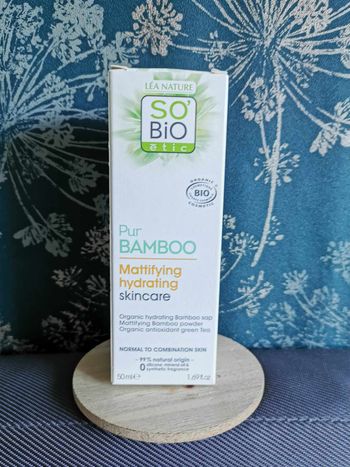 Soin hydratant matifiant Pur Bamboo So'Bio Etic , 50 ml , neuf