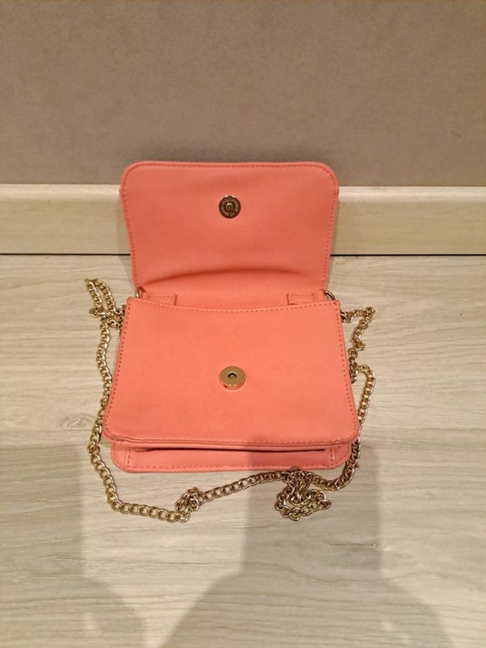 Pochette mini sac chaînette rose Naf Naf - photo numéro 3