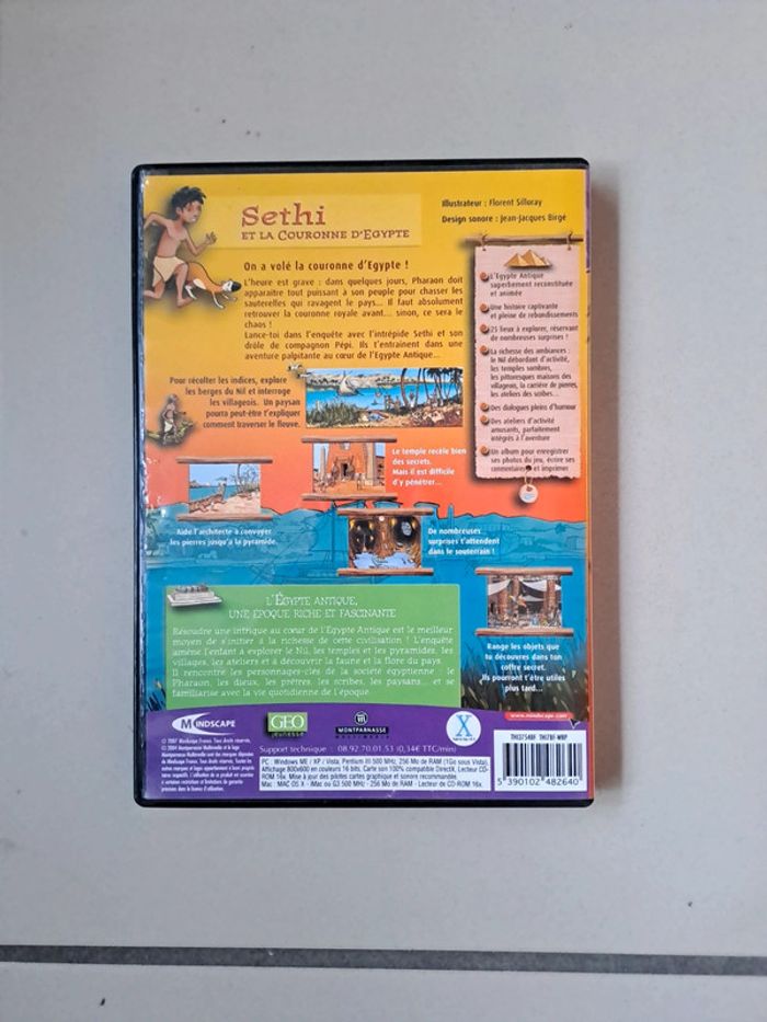 Jeu PC Mac Cdrom Sethi et la couronne d' Égypte - photo numéro 2