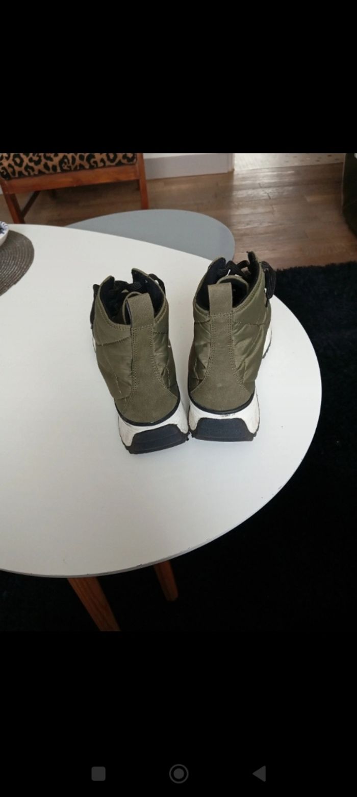 Baskets / bottines à plateforme matelassées - photo numéro 4
