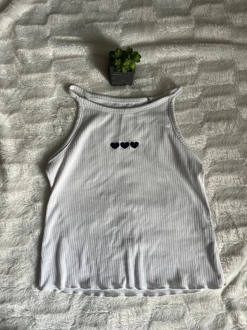 Débardeur blanc détail coeur orchestra 10 ans