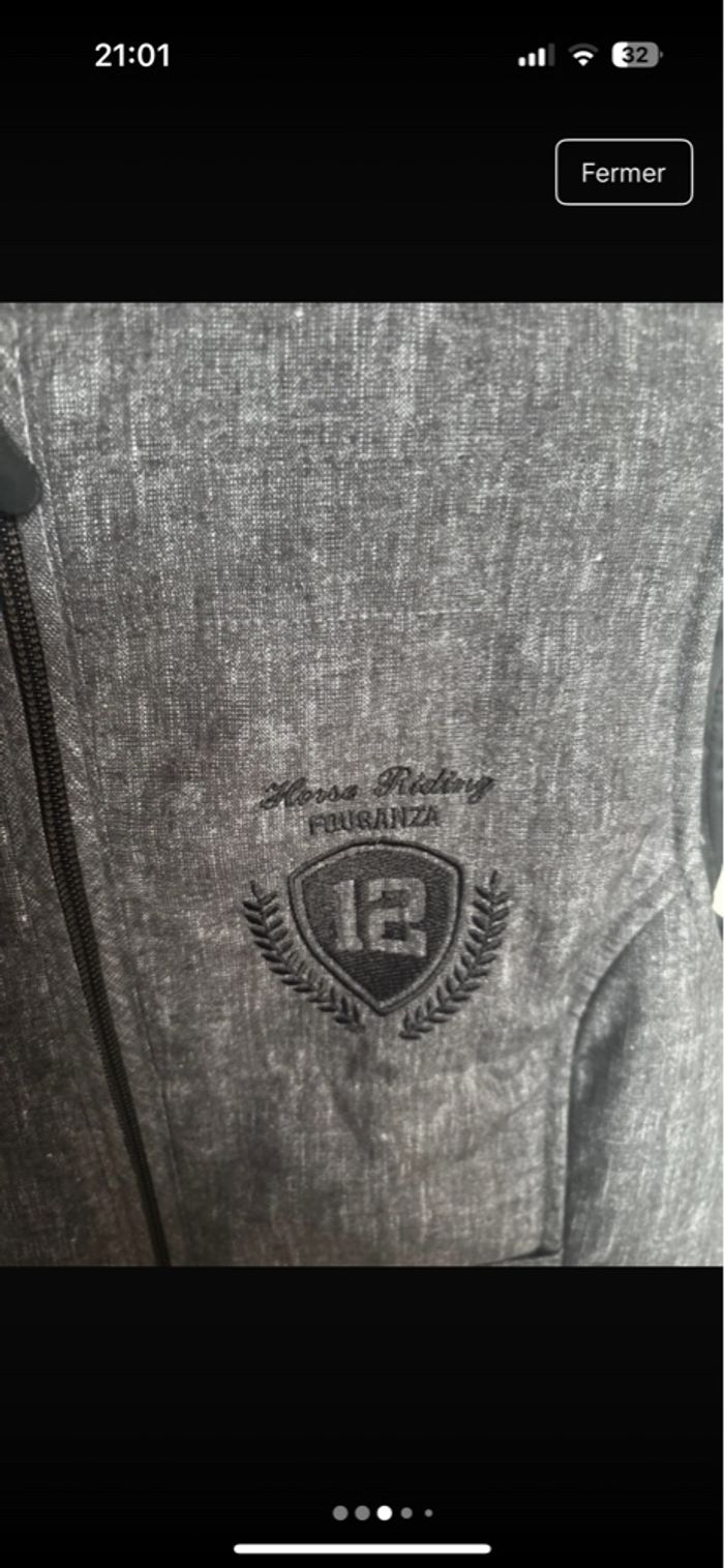 Veste fouganza sans manche équitation