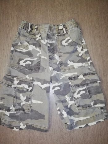 Short camouflage coton
