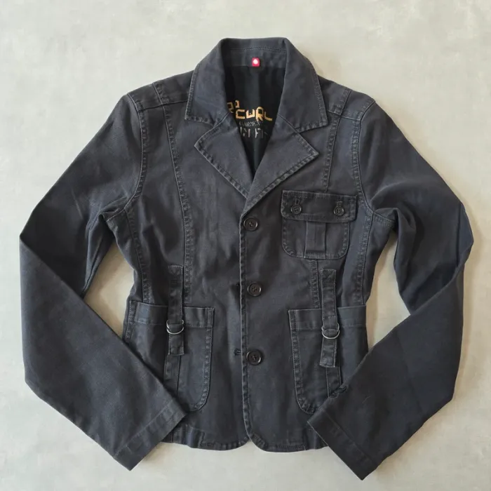 Veste blazer jean et top - photo numéro 2