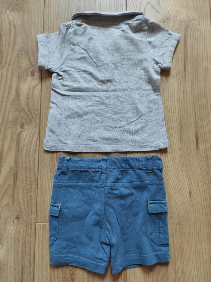 Short+t-shirt manches courtes 9 mois Vertbaudet - photo numéro 2