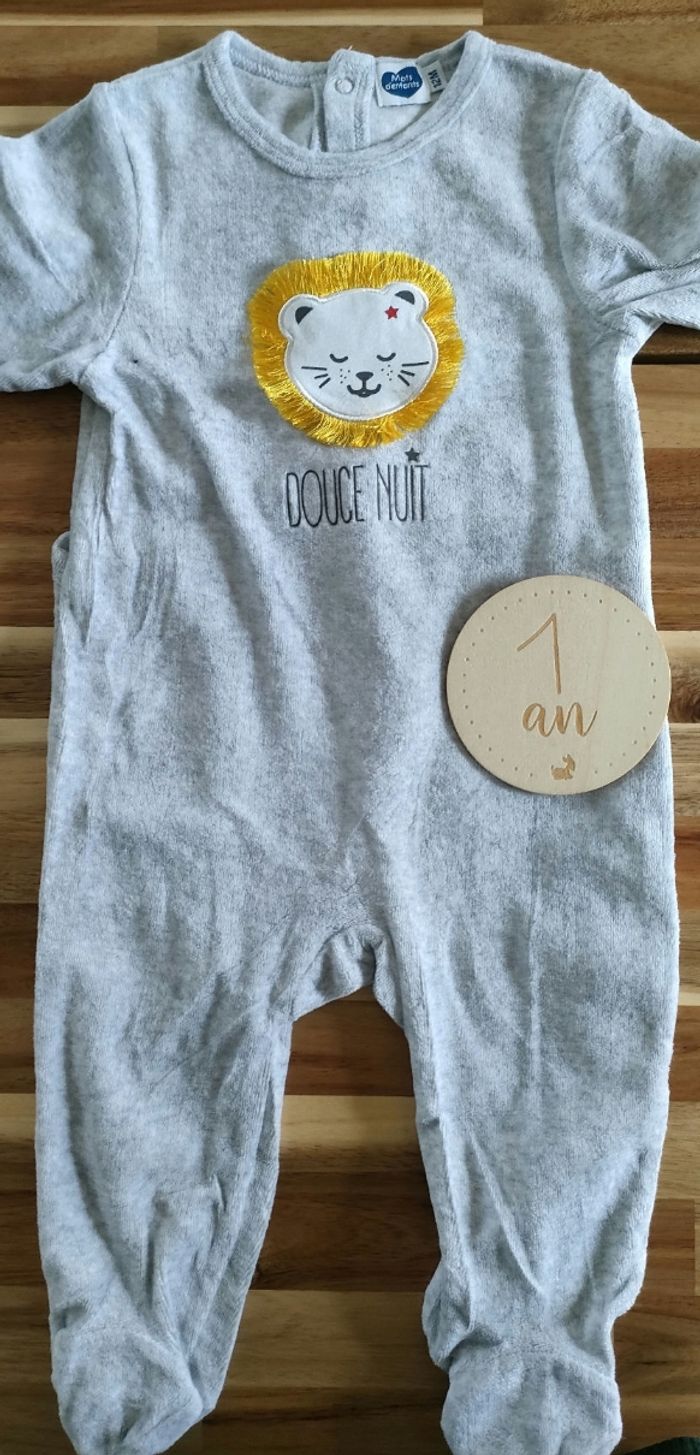 Pyjama lion mots d'enfants