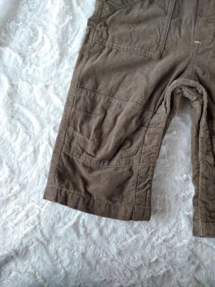 Salopette doublée velours Garçon 12 mois Vertbaudet 100% coton - photo numéro 6