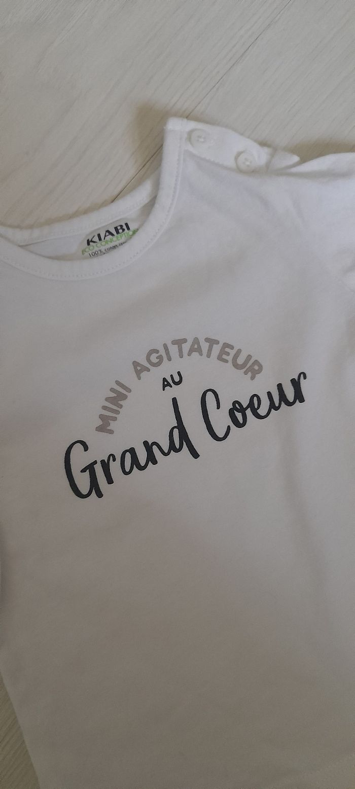 Tee-shir manches longues T 6 mois - photo numéro 2