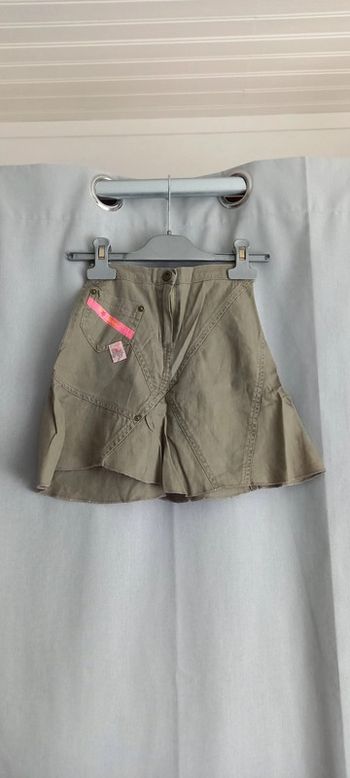 Jupe beige marron alphabet 3 ans