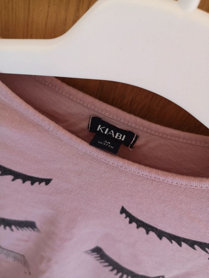 T-shirt en rose et noir Kiabi 3 ans - photo numéro 5
