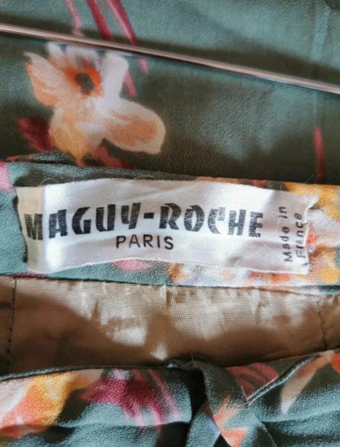 Jupe mi-longue fleurie Maguy-Roche - photo numéro 7