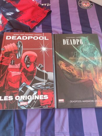 Lot 2 comics Deadpool Les origines et Deadpool massacre les classiques