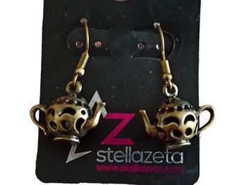 Boucles d'oreilles théière