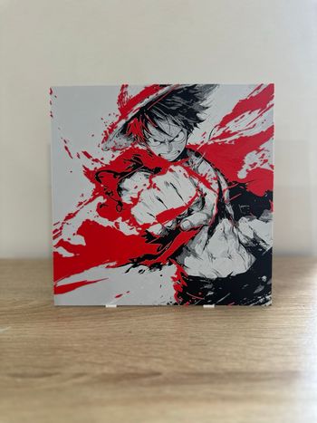 Décoration Luffy One Piece 20x20cm avec support