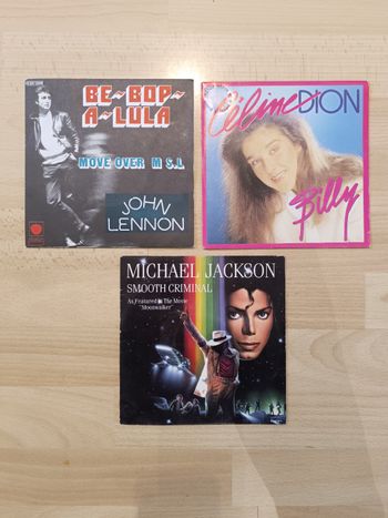Lot de 3 vinyles 45T