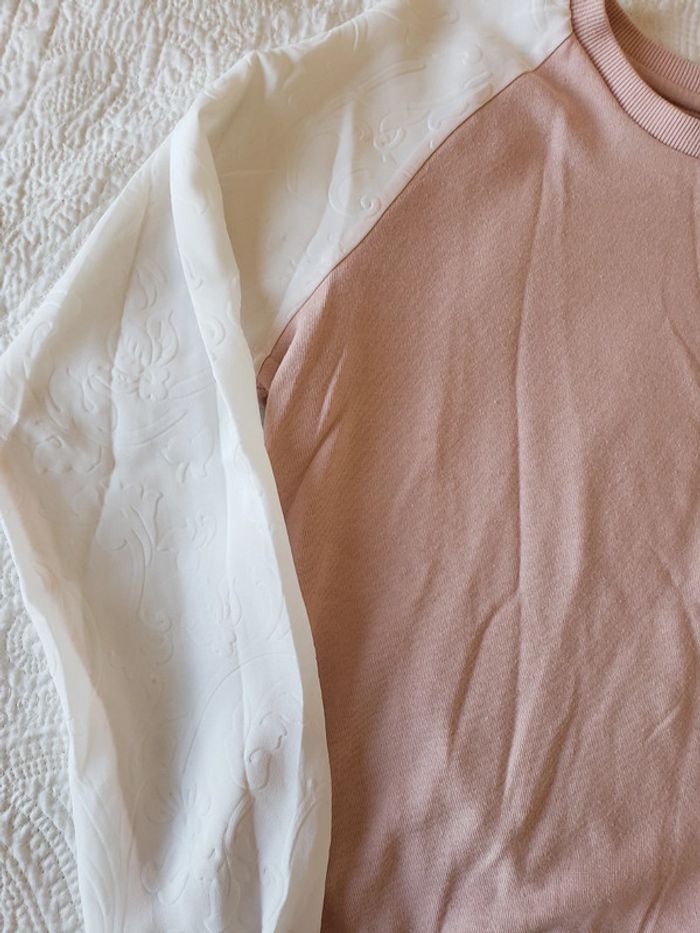 Sweat rose, taille 38 ou M, marque lefties - photo numéro 2