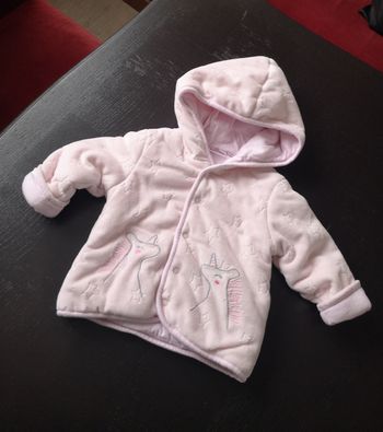Gilet polaire rose "Licornes"