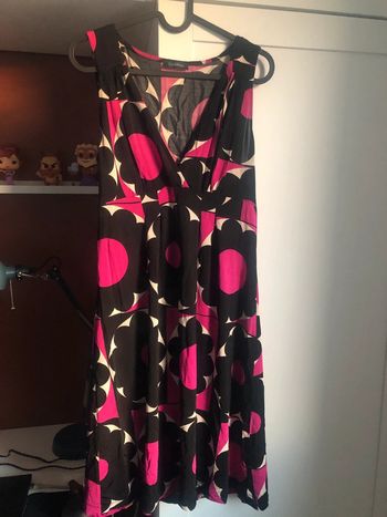 Robe sans manches Sinéquanone T38 noir blanc violet