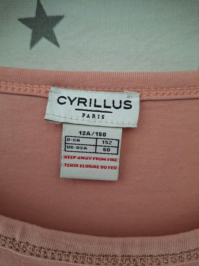 Tee-shirt rose manches longues 12 ans Cyrillus - photo numéro 4