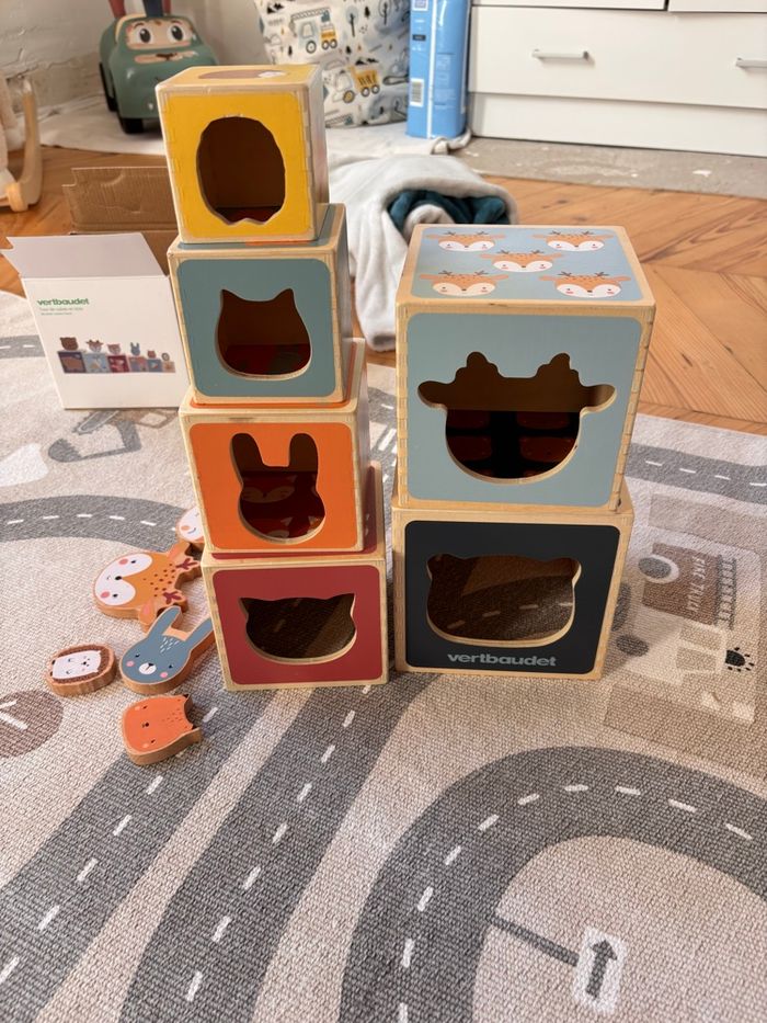 Cubes en bois animaux Vertbaudet - photo numéro 4