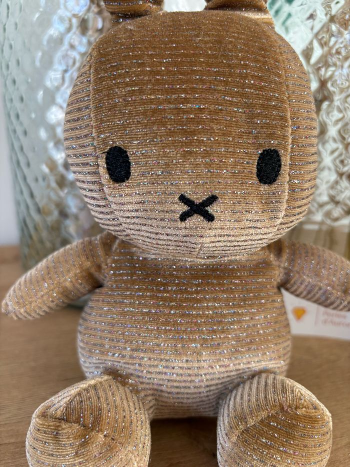 Lapin miffy glamour champagne 23 cm - photo numéro 2