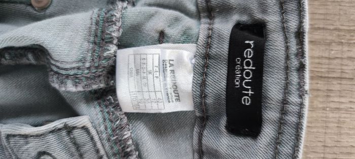 Jean gris femme La Redoute taille 40 coupe slim très bon état - photo numéro 5
