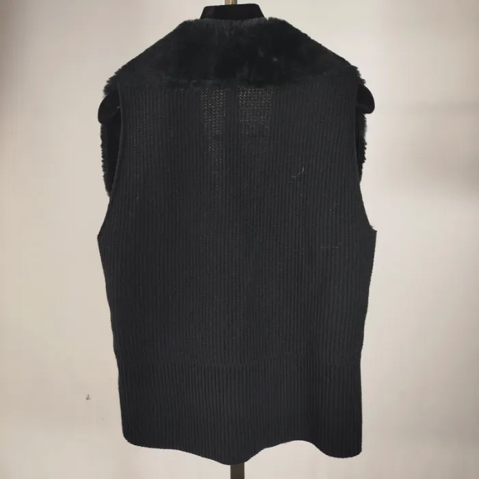 Gilet sans manche fourrure et tricot - Betty Barclay TU A075 - photo numéro 5