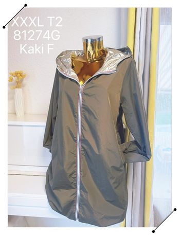 Veste long imperméable réversible kaki taille XXL 🌸