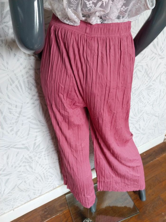 Jolie pantalon femme plissé jambes larges taille 36 38 40 42 44 46 - photo numéro 7