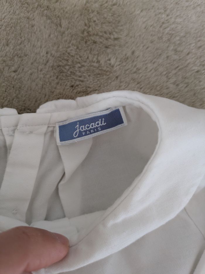 Blouse Blanche Col Claudine - photo numéro 2