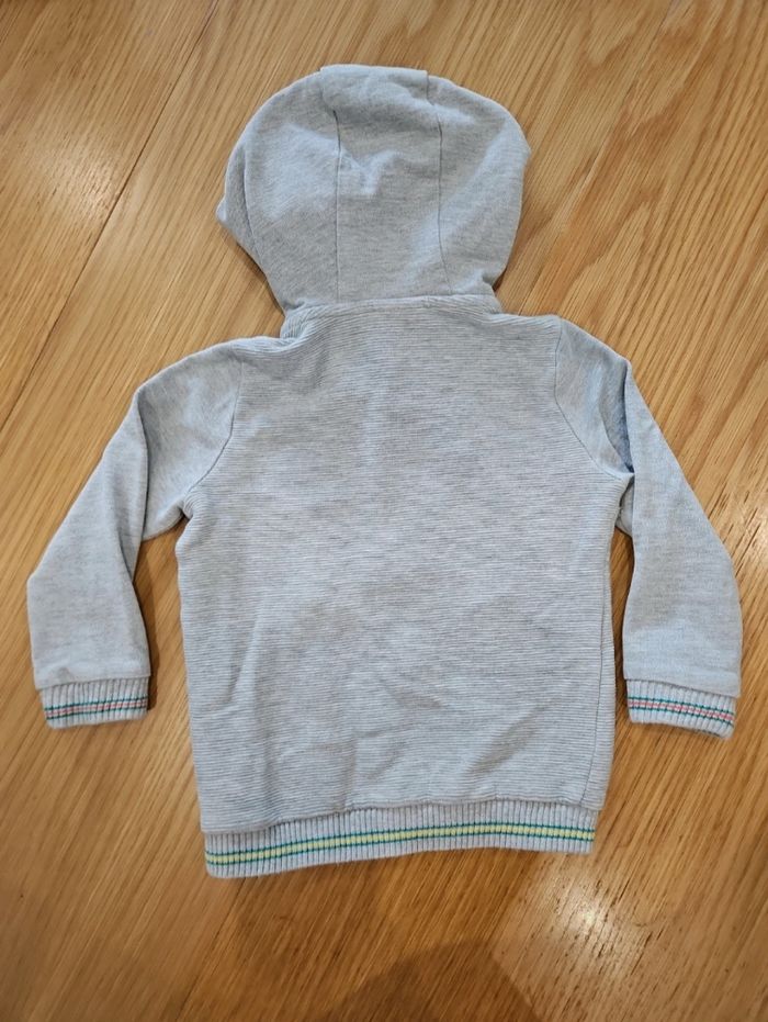 Gilet zippé gris - photo numéro 5