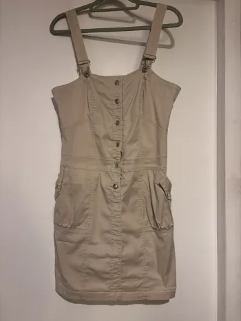Robe salopette beige style utilitaire - Taille M 🌾