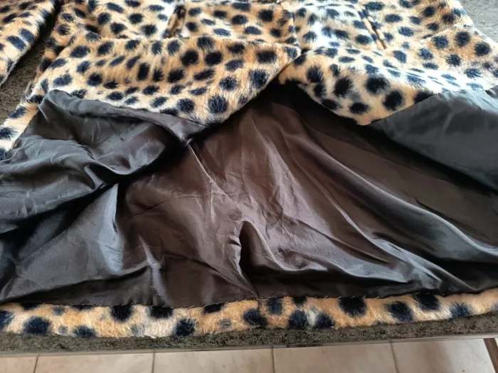 Manteau long léopard taille 42 sans marque - photo numéro 3
