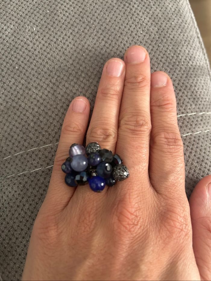 Bague bleu nuit
