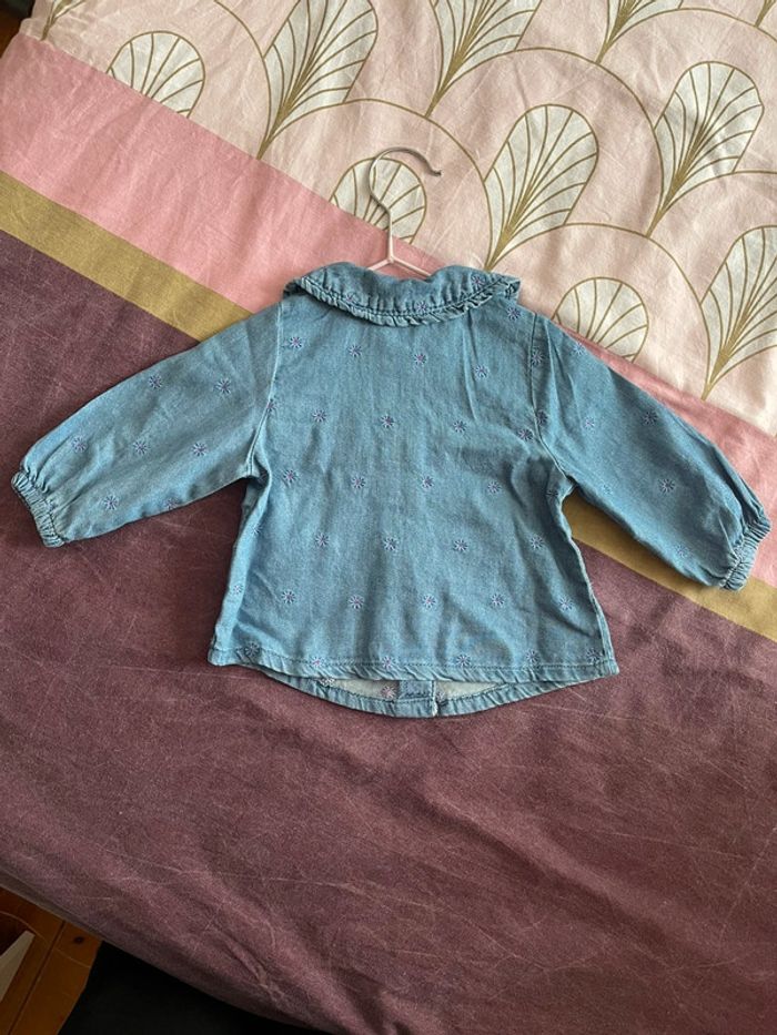 Chemise bébé fille Tape à l’œil – Taille 6 mois – Neuve avec étiquette - photo numéro 4