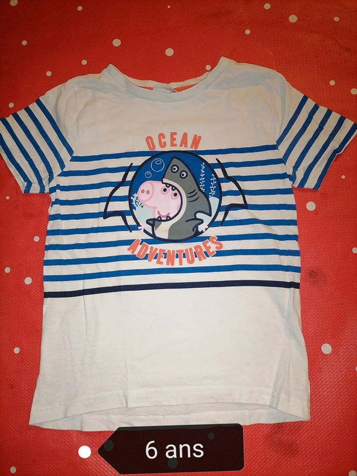 lots de 2 tee-shirt Peppa Pig