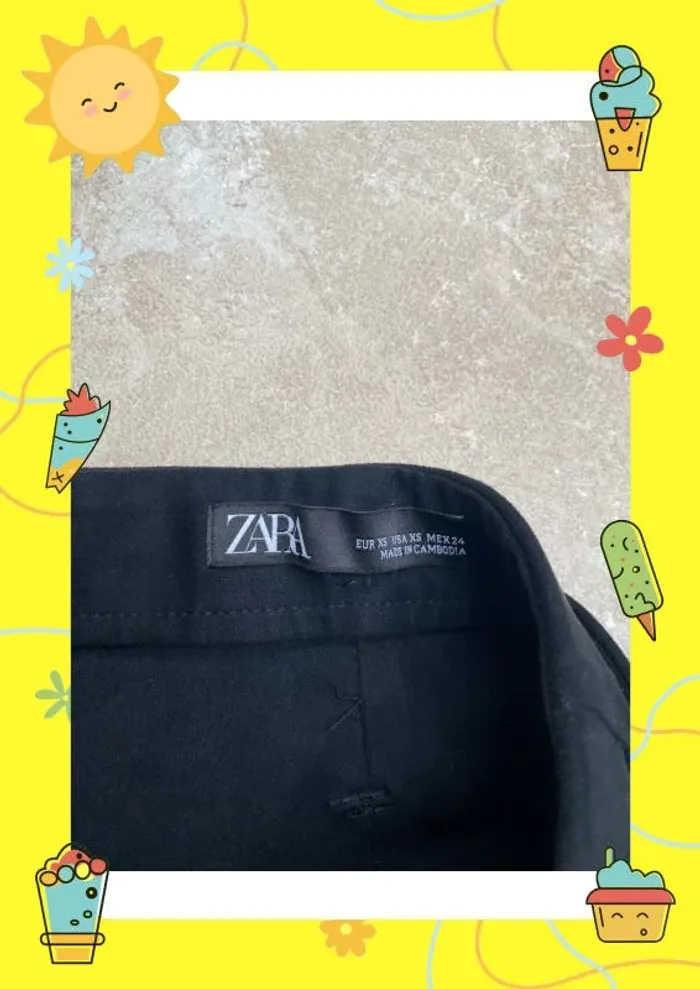 Jupe patineuse Zara XS 34 noire - photo numéro 4