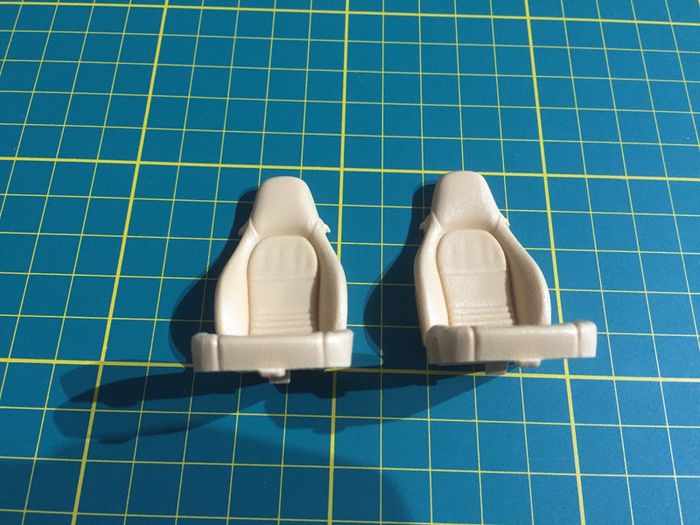 Lot x2 sièges avant pièce miniature Bburago burago Porsche 996 Turbo 1/18 1/18e 1/18eme #A68